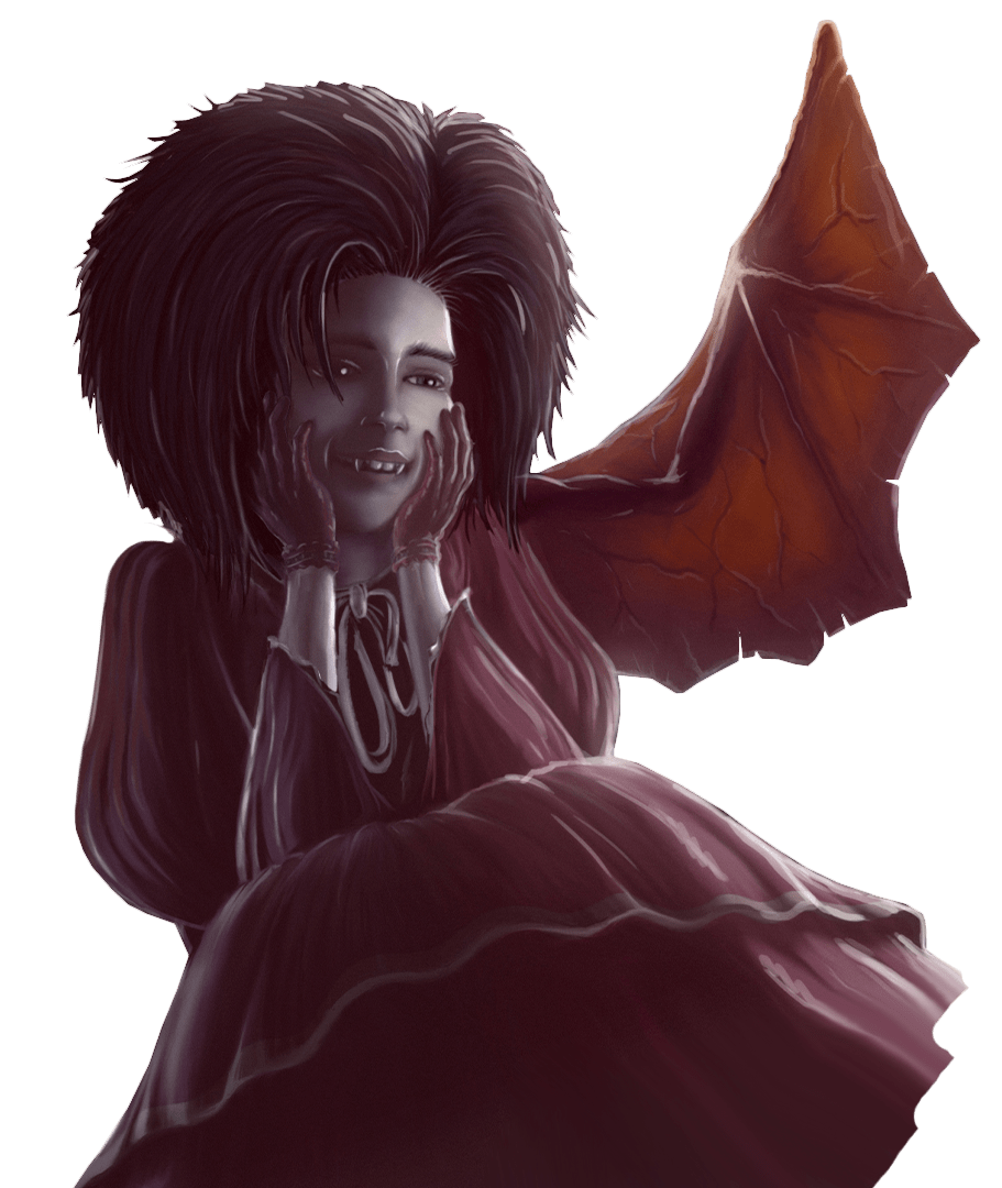 illustration petite vampire amoureuse